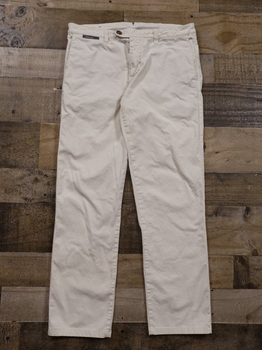 Eleventy Made‎ in Italy Chino Pants Men’s 30 White Khaki Slim Straight Luxury